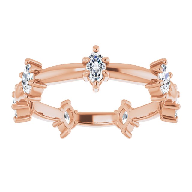 0.84 ct. Prong Set Marquise Diamond Eternity Band-VIRABYANI